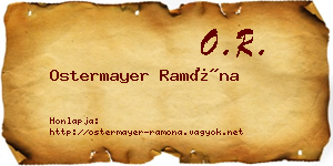 Ostermayer Ramóna névjegykártya